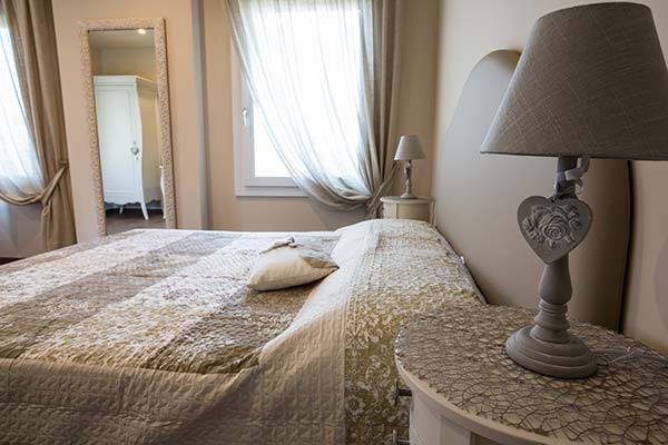 Le camere eleganti del b&b Antica Dimora Stucky di Treviso